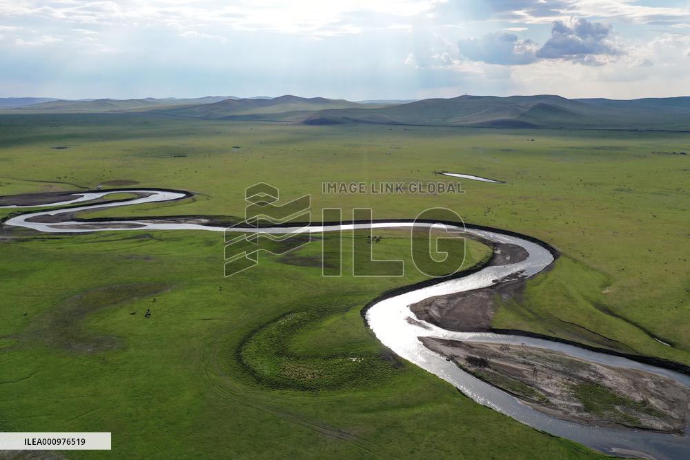 CHINA-INNER MONGOLIA-MERGEL GOL RIVER-SCENERY (CN)