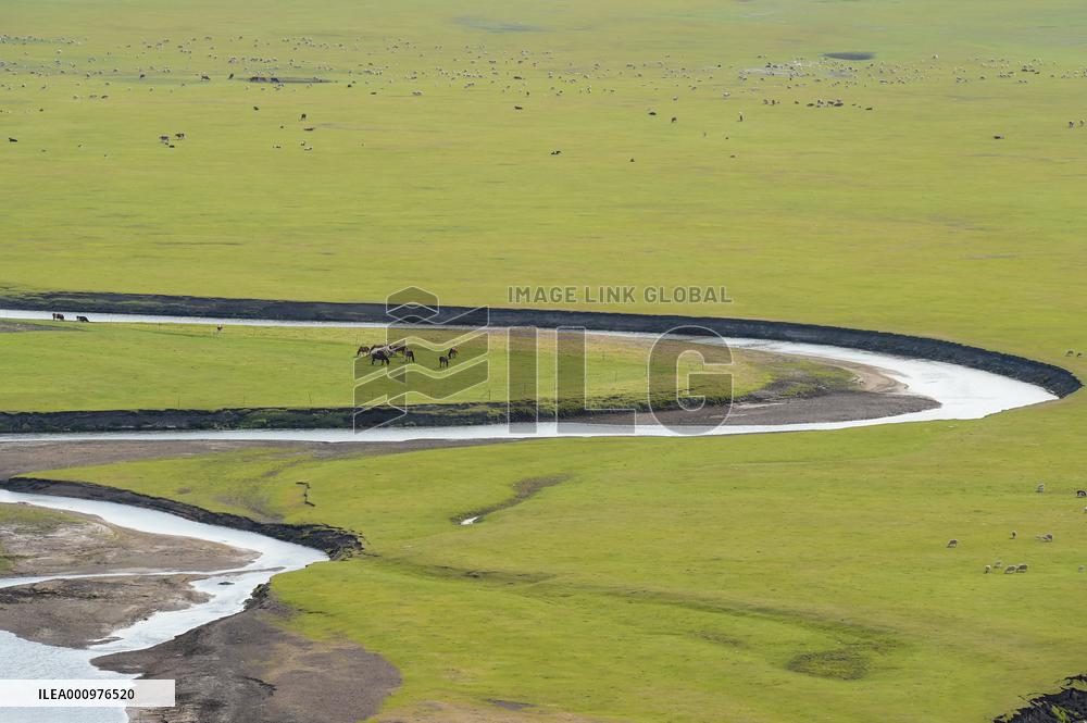 CHINA-INNER MONGOLIA-MERGEL GOL RIVER-SCENERY (CN)