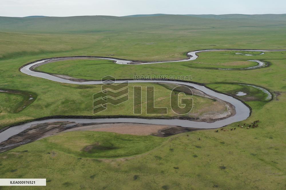 CHINA-INNER MONGOLIA-MERGEL GOL RIVER-SCENERY (CN)