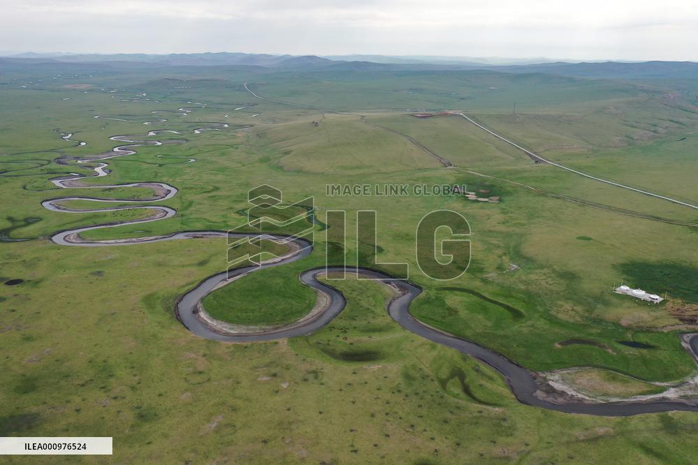 CHINA-INNER MONGOLIA-MERGEL GOL RIVER-SCENERY (CN)