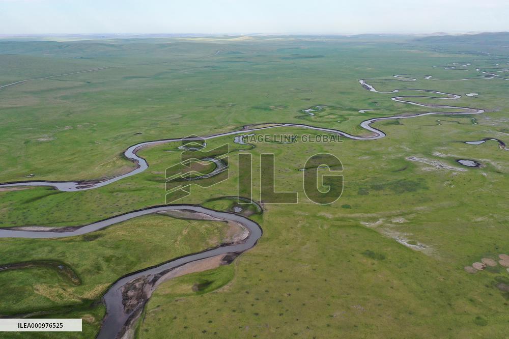 CHINA-INNER MONGOLIA-MERGEL GOL RIVER-SCENERY (CN)