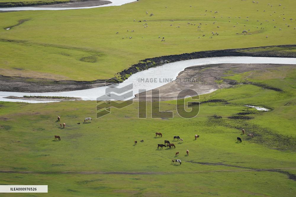 CHINA-INNER MONGOLIA-MERGEL GOL RIVER-SCENERY (CN)