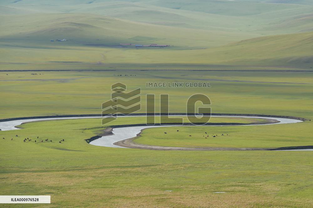 CHINA-INNER MONGOLIA-MERGEL GOL RIVER-SCENERY (CN)
