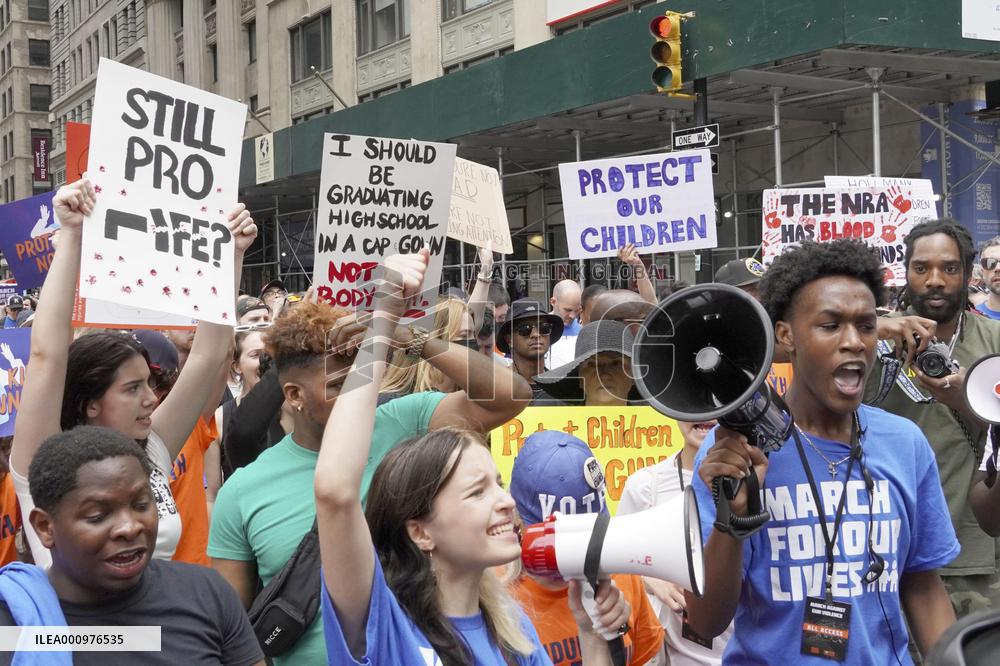 Gun control rally in New York