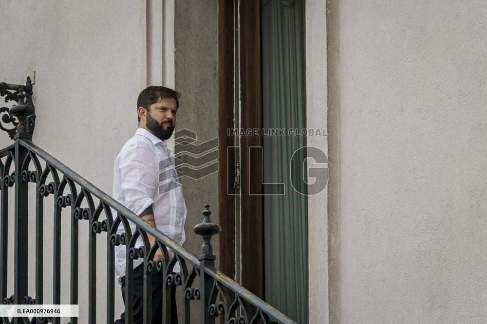 First days of work President of Chile Gabriel Boric in the Palacio de La Moneda