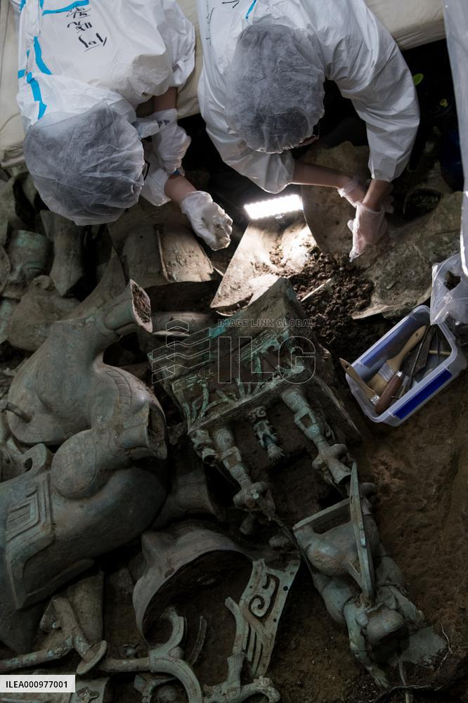 CHINA-SICHUAN-SANXINGDUI RUINS-DISCOVERIES (CN)