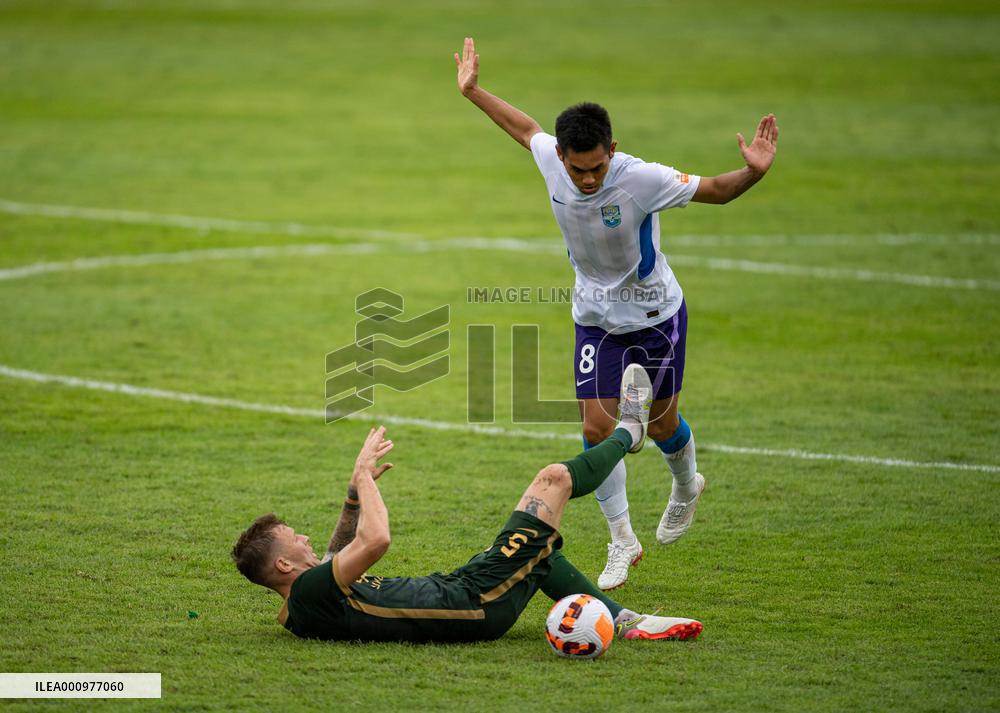(SP)CHINA-MEIZHOU-FOOTBALL-CSL-BEIJING VS TIANJIN(CN)