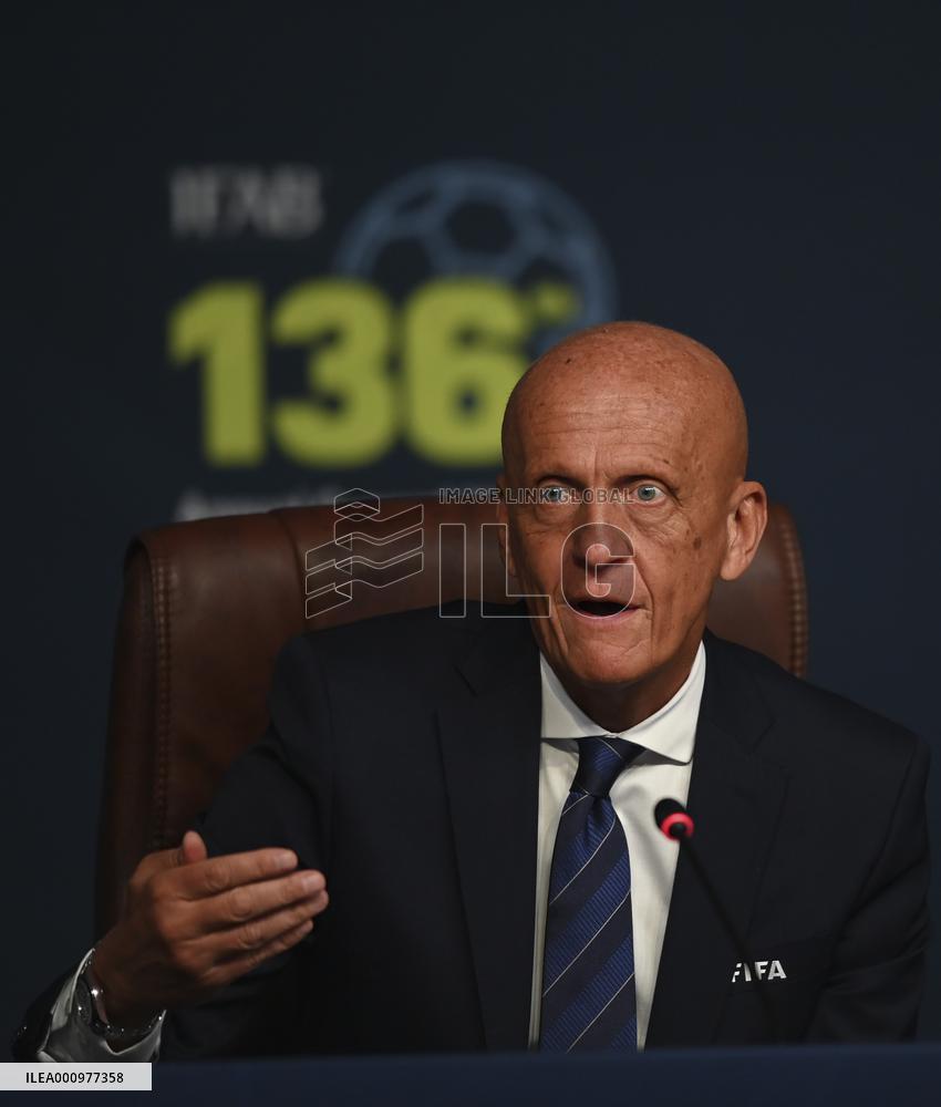 (SP)QATAR-DOHA-IFAB-PRESS CONFERENCE