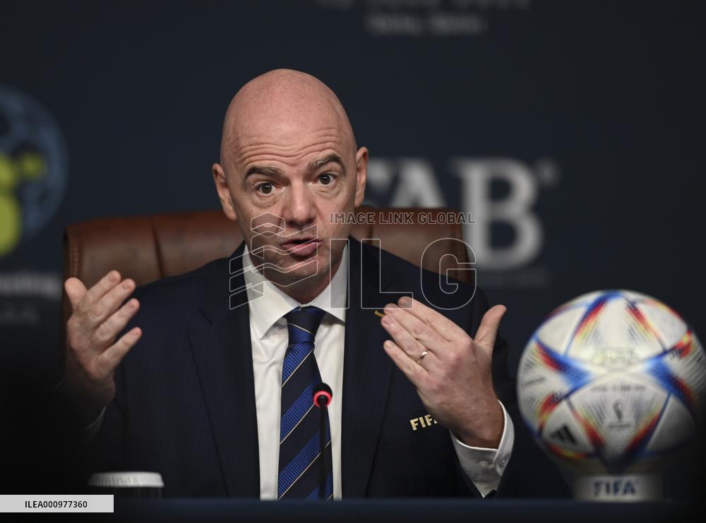 (SP)QATAR-DOHA-IFAB-PRESS CONFERENCE