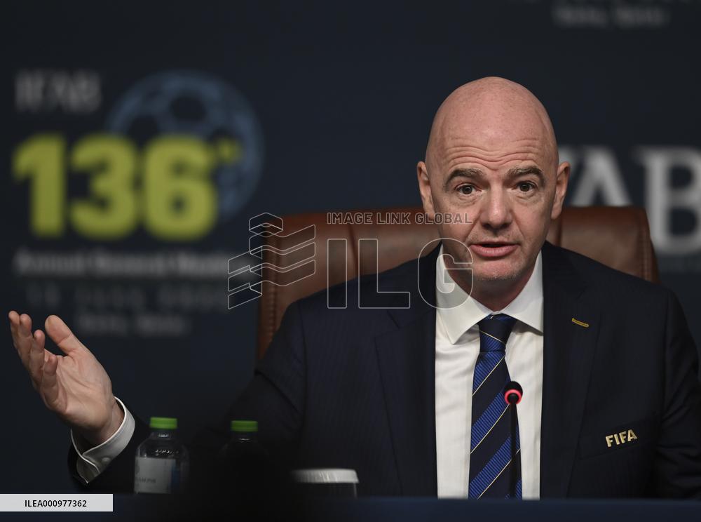 (SP)QATAR-DOHA-IFAB-PRESS CONFERENCE
