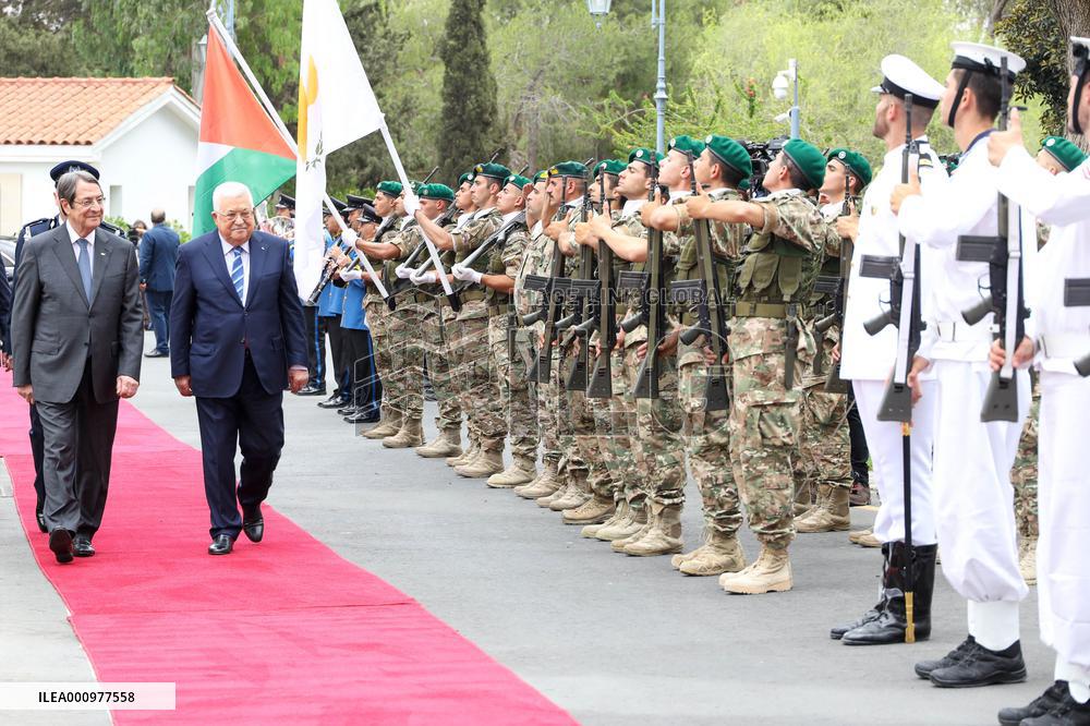 CYPRUS-NICOSIA-PALESTINIAN PRESIDENT-VISIT