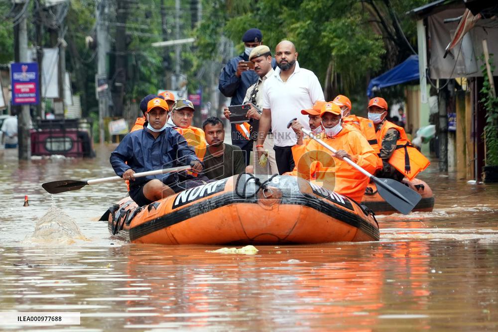 INDIA-ASSAM-GUWAHATI-FLOOD