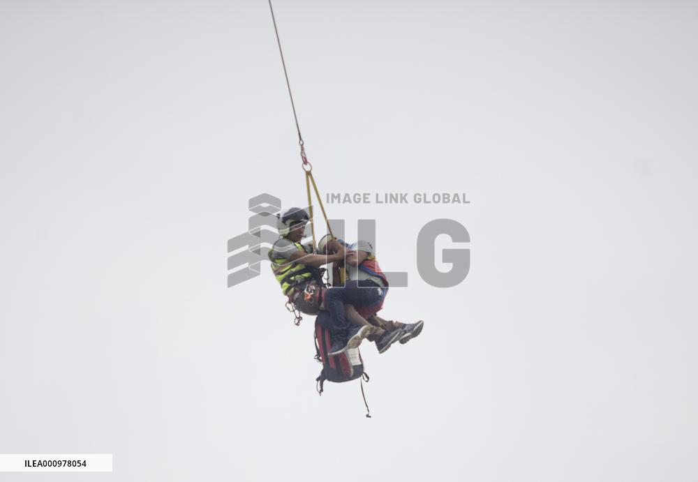NEPAL-KATHMANDU-EMERGENCY DRILL
