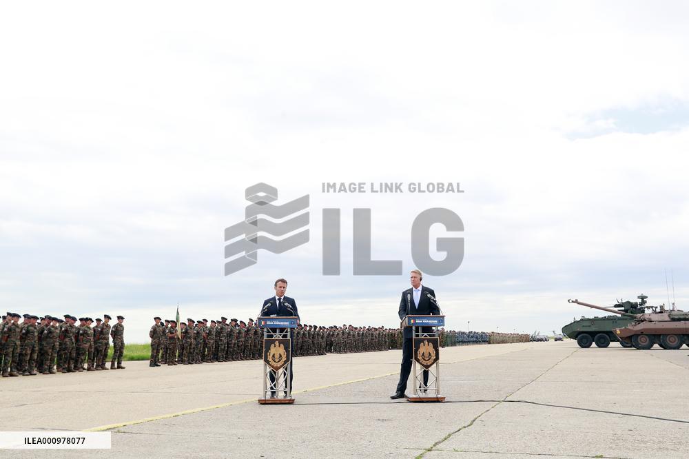 ROMANIA-CONSTANTA-FRENCH PRESIDENT-JOINT PRESS CONFERENCE