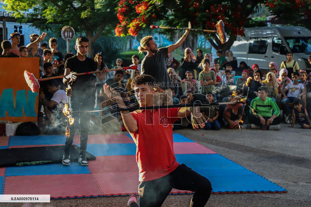 MIDEAST-GAZA CITY-CIRCUS