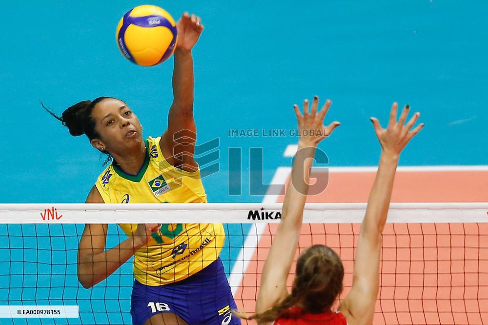 (SP)BRAZIL-BRASILIA-VOLLEYBALL-FIVB NATIONS LEAGUE-WOMEN-DOM VS TUR