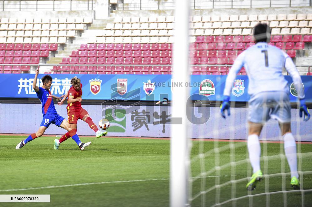 (SP)CHINA-DALIAN-FOOTBALL-CSL-HEBEI VS SHANGHAI SHENHUA (CN)