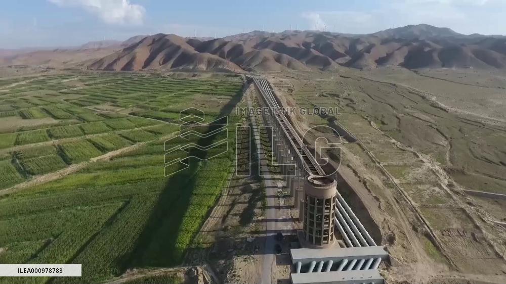 Efficient water-saving irrigation moisturizes northwest China's arid regions