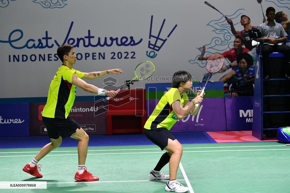 (SP)INDONESIA-JAKARTA-BADMINTON-INDONESIA OPEN 2022-MIXED DOUBLES-QUARTERFINALS