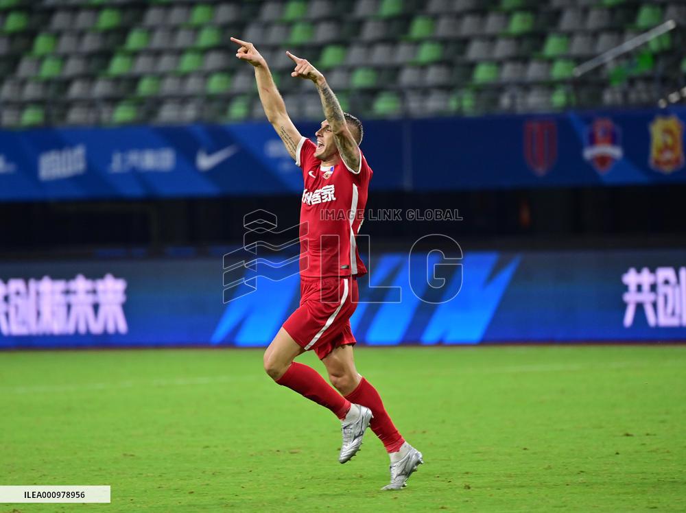 (SP)CHINA-MEIZHOU-FOOTBALL-CSL-BEIJING VS MEIZHOU (CN)
