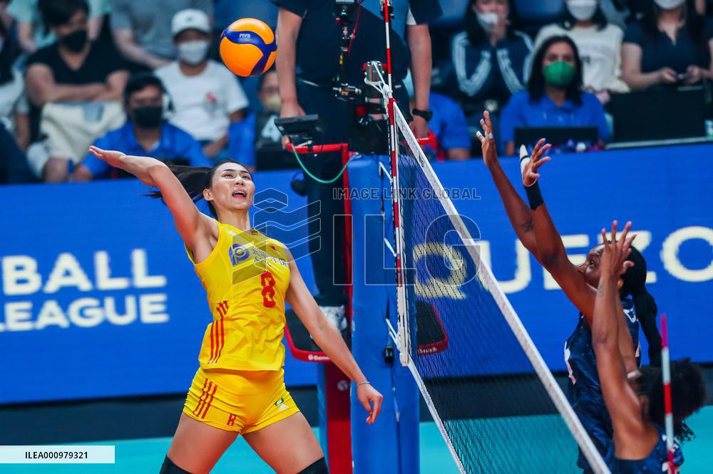 (SP)PHILIPINES-QUEZON CITY-VOLLEYBALL-NATIONS LEAGUE-CHN VS USA
