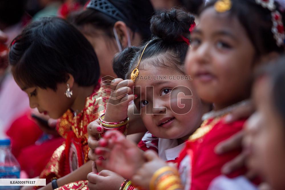 NEPAL-KATHMANDU-KUMARI PUJA