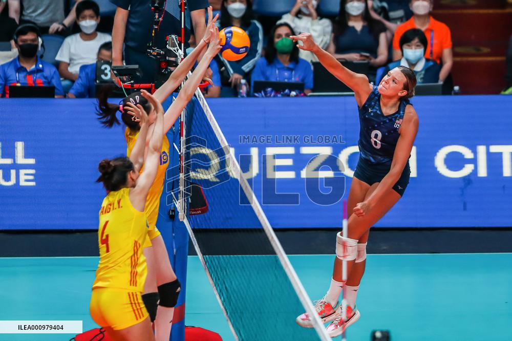 (SP)PHILIPINES-QUEZON CITY-VOLLEYBALL-NATIONS LEAGUE-CHN VS USA