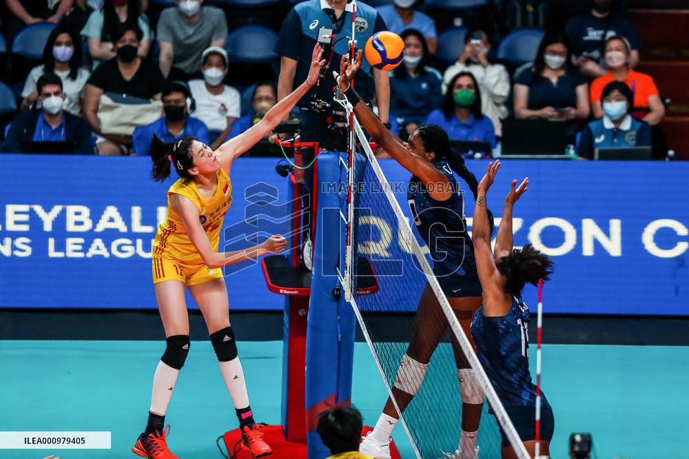 (SP)PHILIPINES-QUEZON CITY-VOLLEYBALL-NATIONS LEAGUE-CHN VS USA