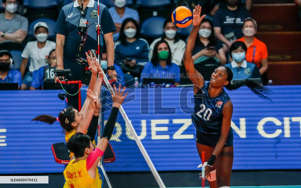 (SP)PHILIPINES-QUEZON CITY-VOLLEYBALL-NATIONS LEAGUE-CHN VS USA