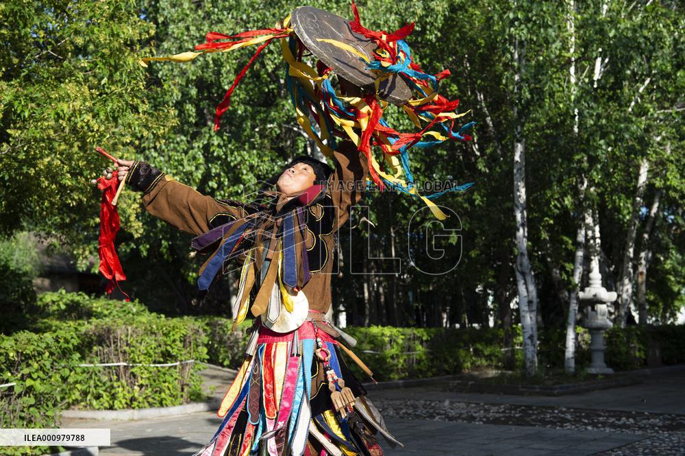 CHINA-HEILONGJIANG-RAOHE-HEZHE ETHNIC GROUP-FOLK CUSTOM GARDEN (CN)