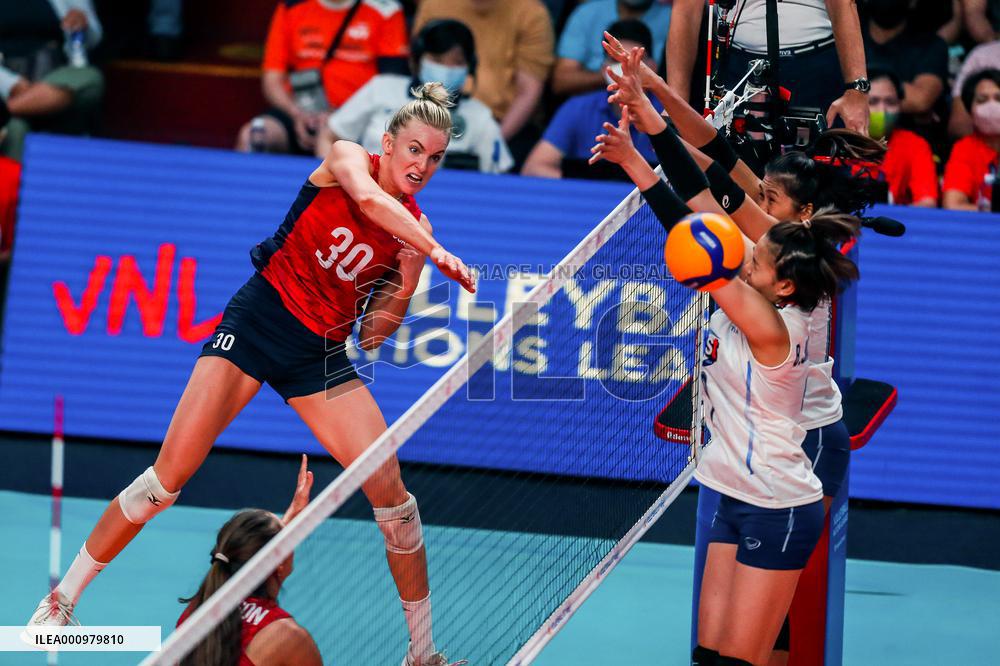 (SP)PHILIPINES-QUEZON CITY-VOLLEYBALL-NATIONS LEAGUE-USA VS THA