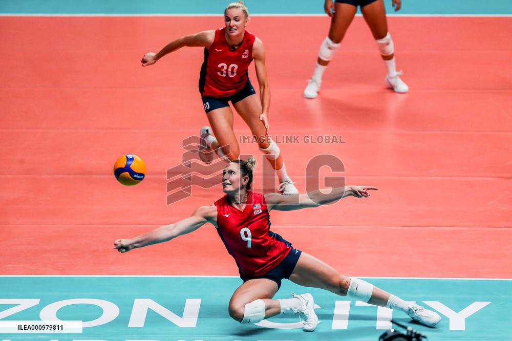 (SP)PHILIPINES-QUEZON CITY-VOLLEYBALL-NATIONS LEAGUE-USA VS THA