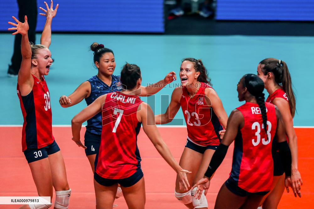 (SP)PHILIPINES-QUEZON CITY-VOLLEYBALL-NATIONS LEAGUE-USA VS THA