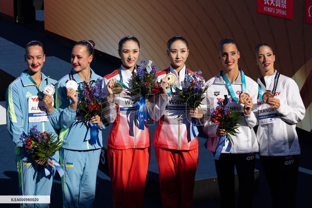 (SP)HUNGARY-BUDAPEST-FINA WORLD CHAMPIONSHIPS-ARTISTIC SWIMMING