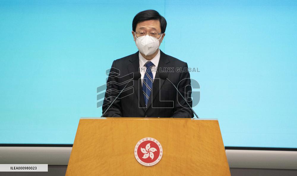 CHINA-HONG KONG-NEWLY-APPOINTED PRINCIPAL OFFICIALS-PRESS CONFERENCE (CN)