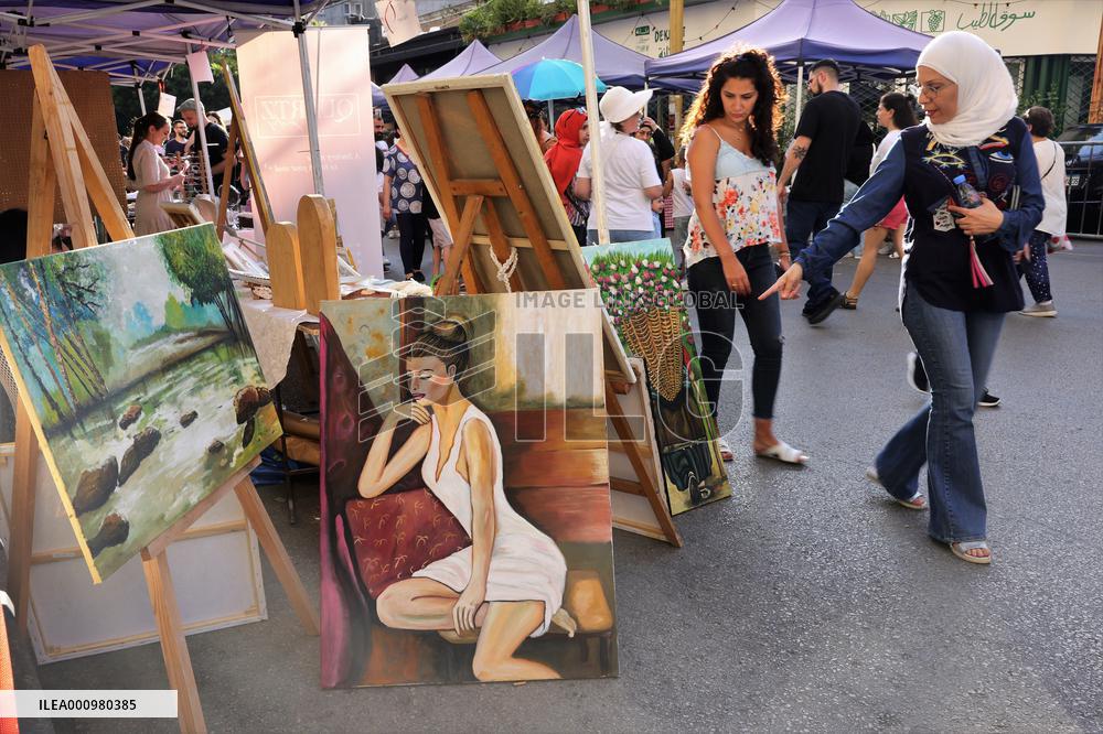 LEBANON-BEIRUT-STREET FESTIVAL-MARKET