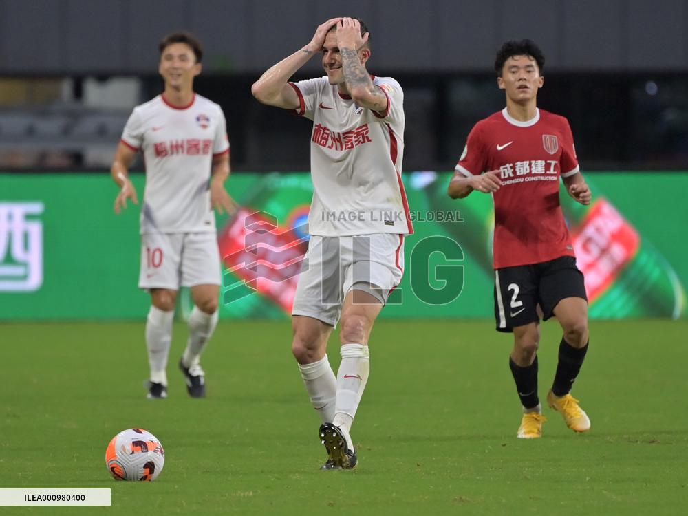 (SP)CHINA-MEIZHOU-FOOTBALL-CSL-CHENGDU VS MEIZHOU (CN)