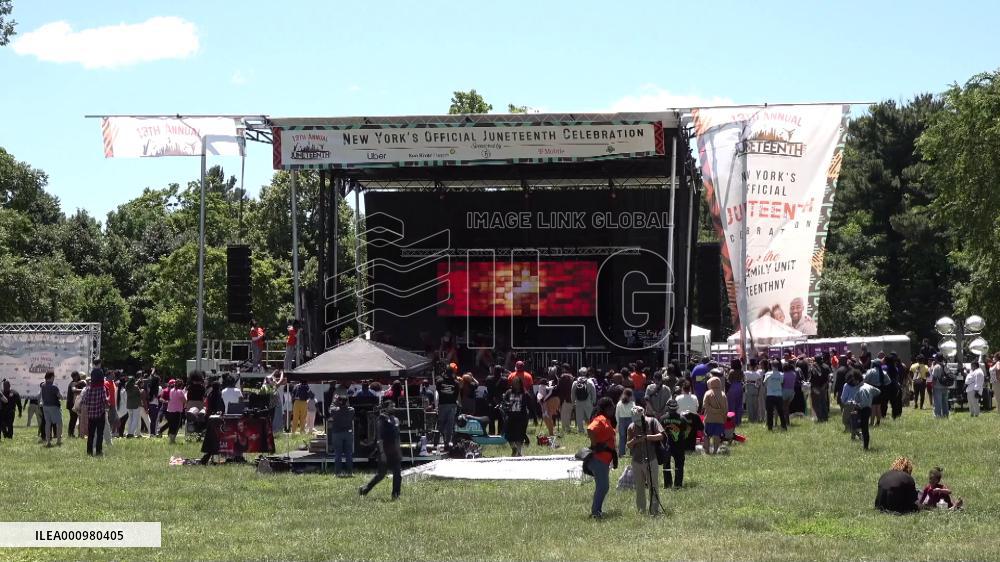 New Yorkers honor lives lost to COVID-19 at Juneteenth celebration