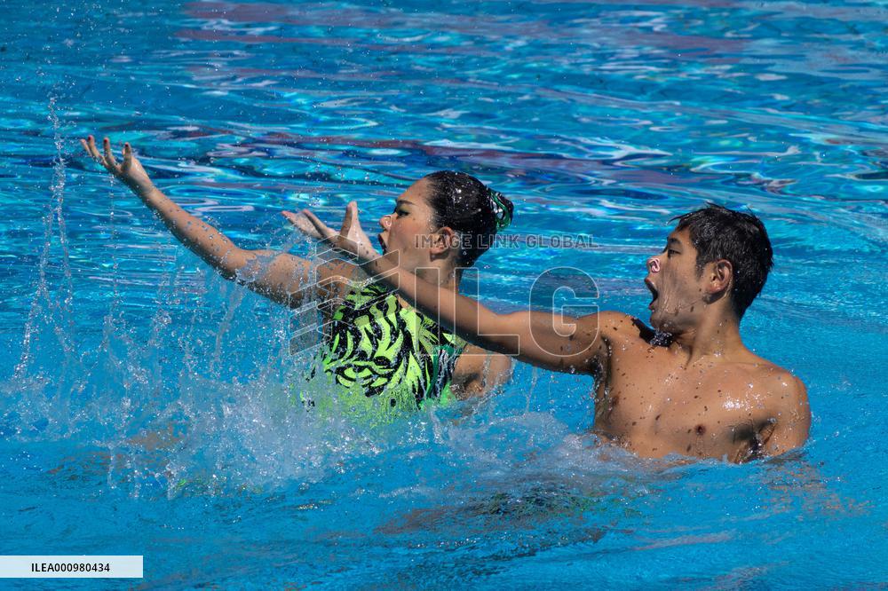 (SP)HUNGARY-BUDAPEST-FINA WORLD CHAMPIONSHIPS-ARTISTIC SWIMMING-MIXED DUET TECHNICAL FINAL