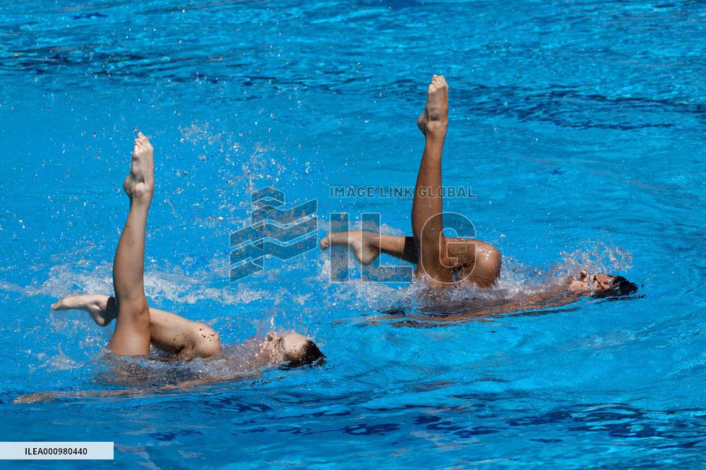 (SP)HUNGARY-BUDAPEST-FINA WORLD CHAMPIONSHIPS-ARTISTIC SWIMMING-MIXED DUET TECHNICAL FINAL