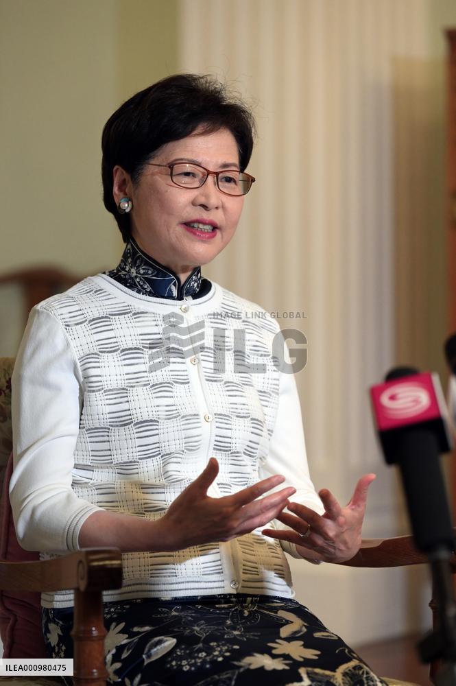 (HKSAR 25)CHINA-HONG KONG-CARRIE LAM-INTERVIEW (CN)