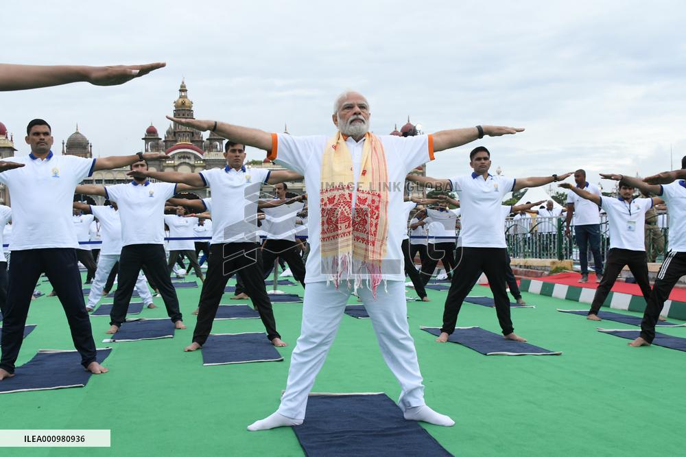 INDIA-MYSURU-PRIME MINISTER-INTERNATIONAL YOGA DAY