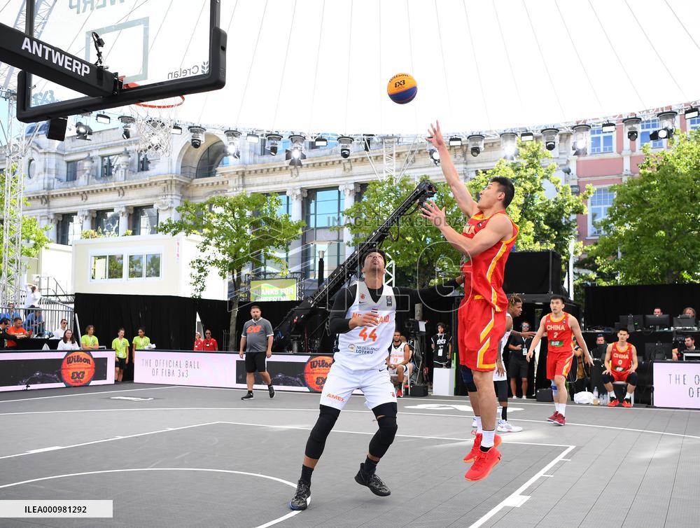 (SP)BELGIUM-ANTWERP-BASKETBALL-FIBA 3X3 WORLD CUP-CHINA VS NETHERLANDS