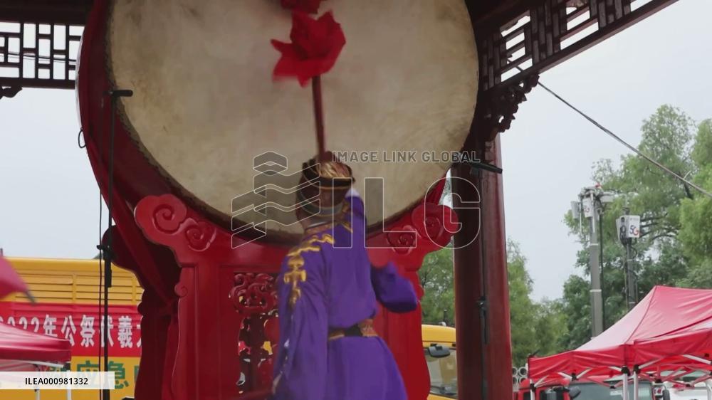 GLOBALink | Mythical Chinese ancestor Fuxi commemorated in China's Gansu