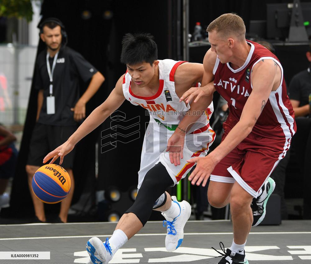 (SP)BELGIUM-ANTWERP-BASKETBALL-FIBA 3X3 WORLD CUP-CHINA VS LATVIA
