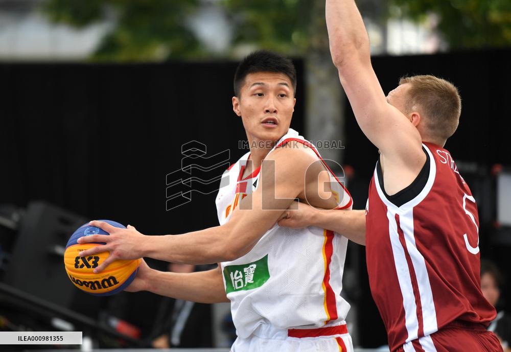 (SP)BELGIUM-ANTWERP-BASKETBALL-FIBA 3X3 WORLD CUP-CHINA VS LATVIA