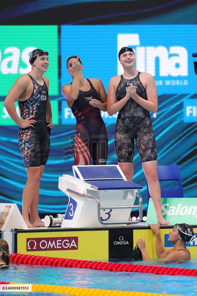 (SP)HUNGARY-BUDAPEST-FINA WORLD CHAMPIONSHIPS-SWIMMING-WOMEN'S 4X200M FREESTYLE RELAY