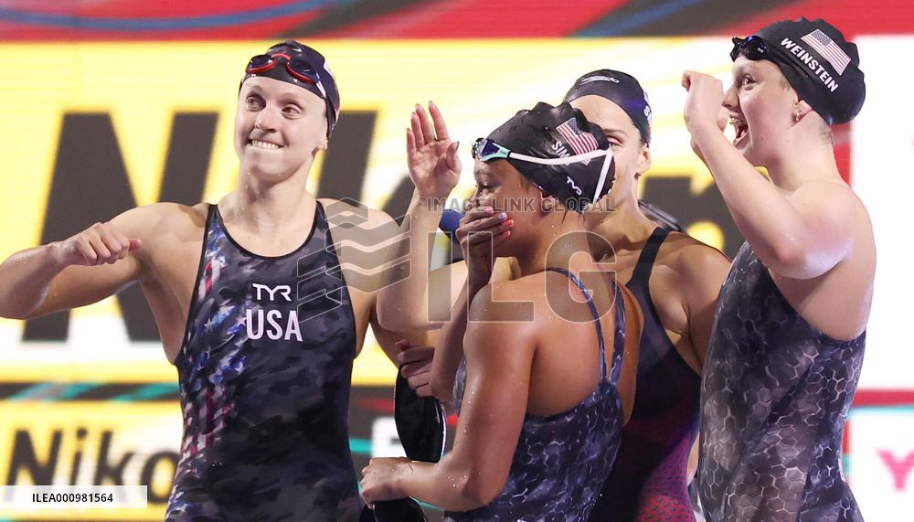 (SP)HUNGARY-BUDAPEST-FINA WORLD CHAMPIONSHIPS-SWIMMING-WOMEN'S 4X200M FREESTYLE RELAY