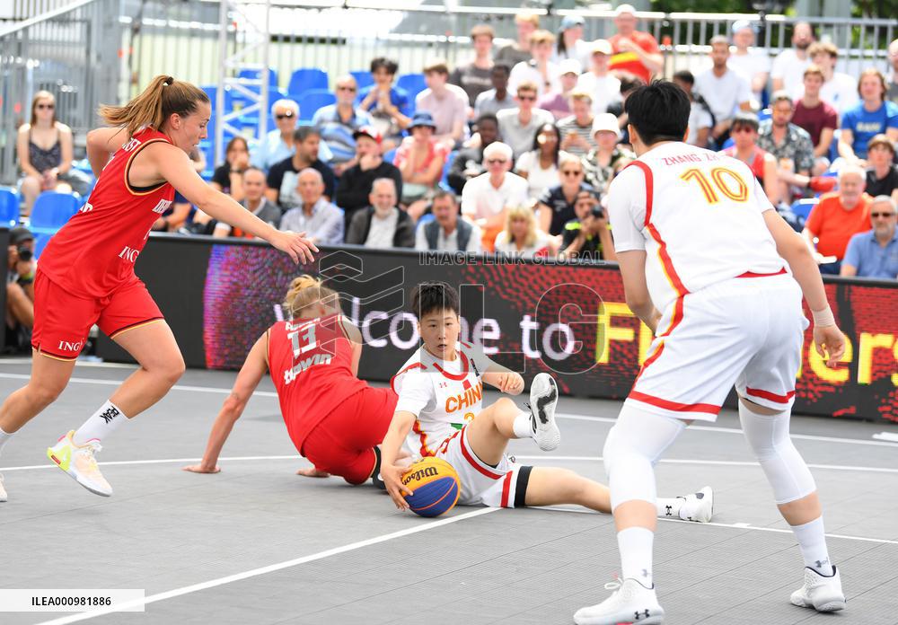 (SP)BELGIUM-ANTWERP-BASKETBALL-FIBA 3X3 WORLD CUP-CHINA VS GERMANY