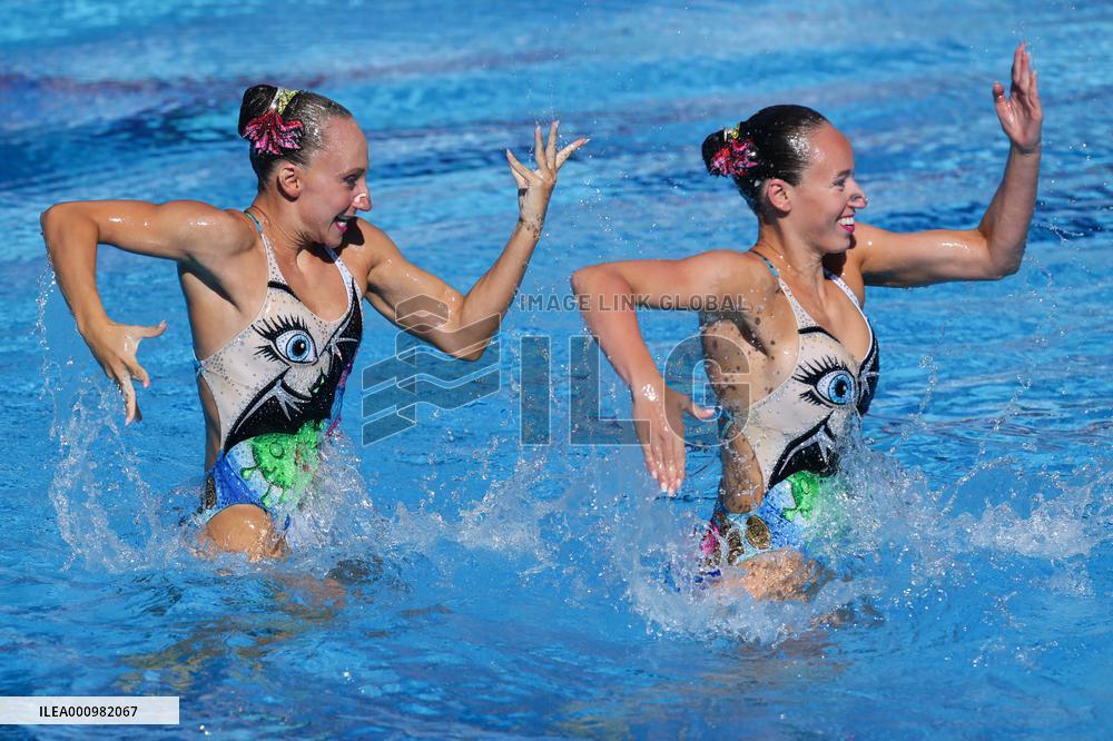 (SP)HUNGARY-BUDAPEST-FINA WORLD CHAMPIONSHIPS-ARTISTIC SWIMMING-WOMEN DUET FREE